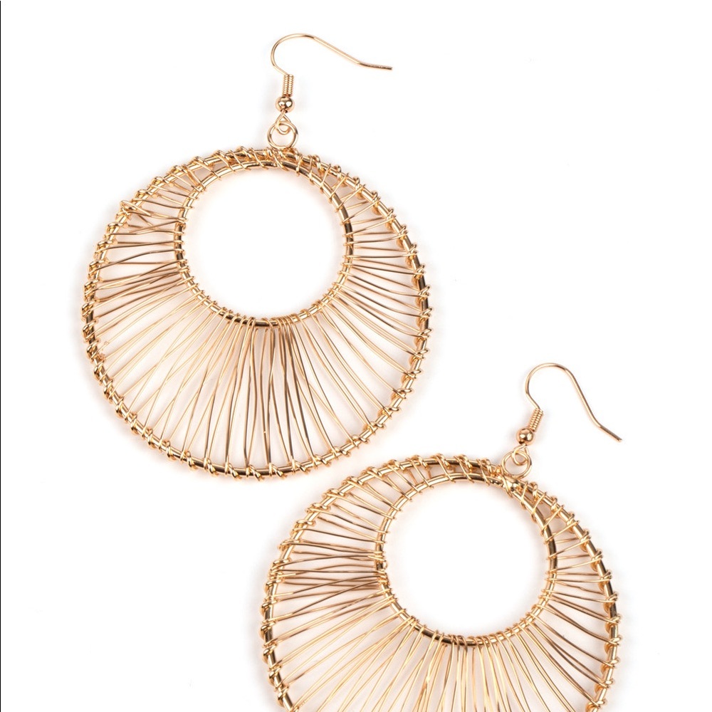 💥3/$15💥 Artisan Applique - Gold Earrings